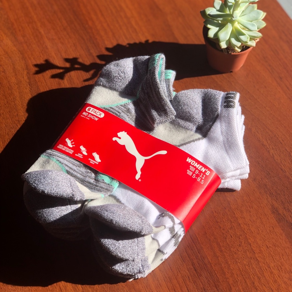 NWT Women’s Puma Athletic Socks - 6 Pack